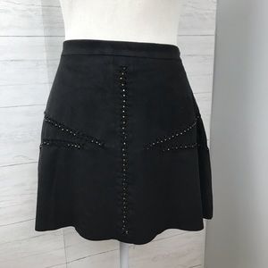 Zara Black Studded Skirt